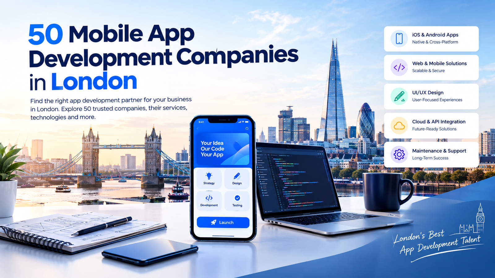 Top 50+ Mobile App Development Companies in London 2026